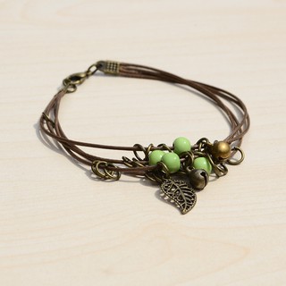 Lắc chân Handmade chiếc lá - TS-0026
