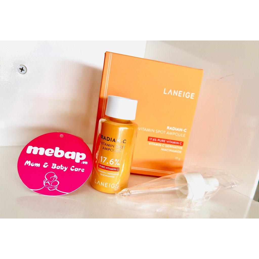 BỘ KEM DƯỠNG TRẮNG DA LÀM MỜ ĐỐM NÂU LANEIGE RADIAN C HƯƠNG CAM