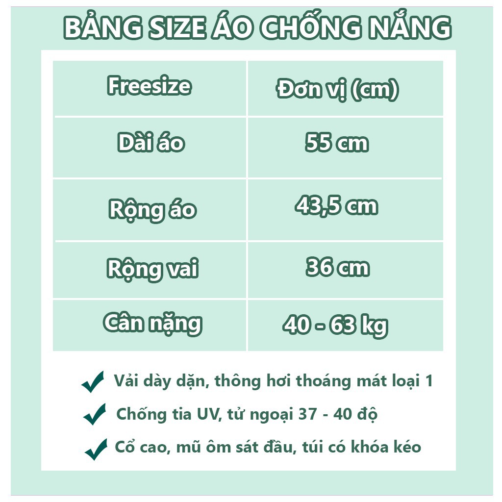 Áo Chống Nắng Nữ 💝FREESHIP Từ 50k💝 Áo chống nắng 8 màu kiểu dáng KOREA chống tia UV 🌈AN01 | BigBuy360 - bigbuy360.vn