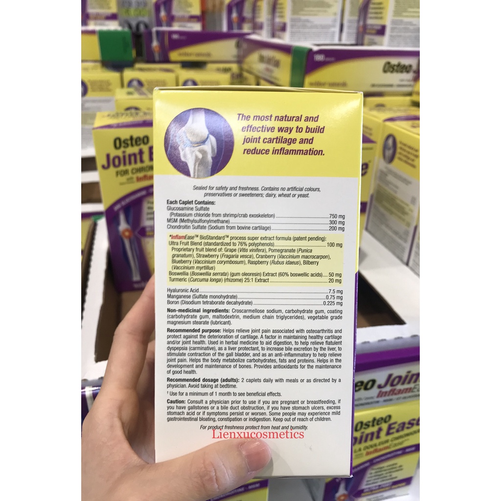Viên uống hỗ trợ cơ, xương, khớp Osteo Bi-Flex Triple Strength Glucosamine Chondroitin 180 viên; HSD 2026