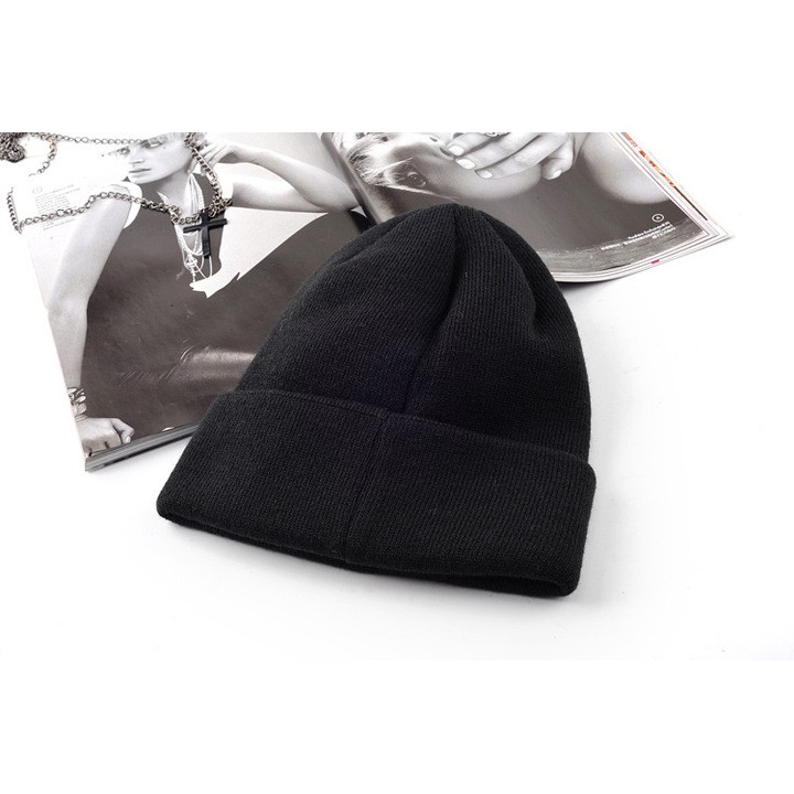 Nón Len Nam Thug Life Đen - Nón Trùm Đầu Beanie Đường Phố