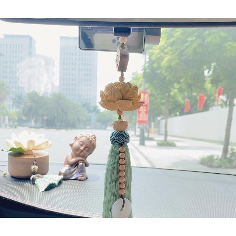 Khánh treo gương Ô tô Đieu Khăc thủ công gỗ Hoàng Dương