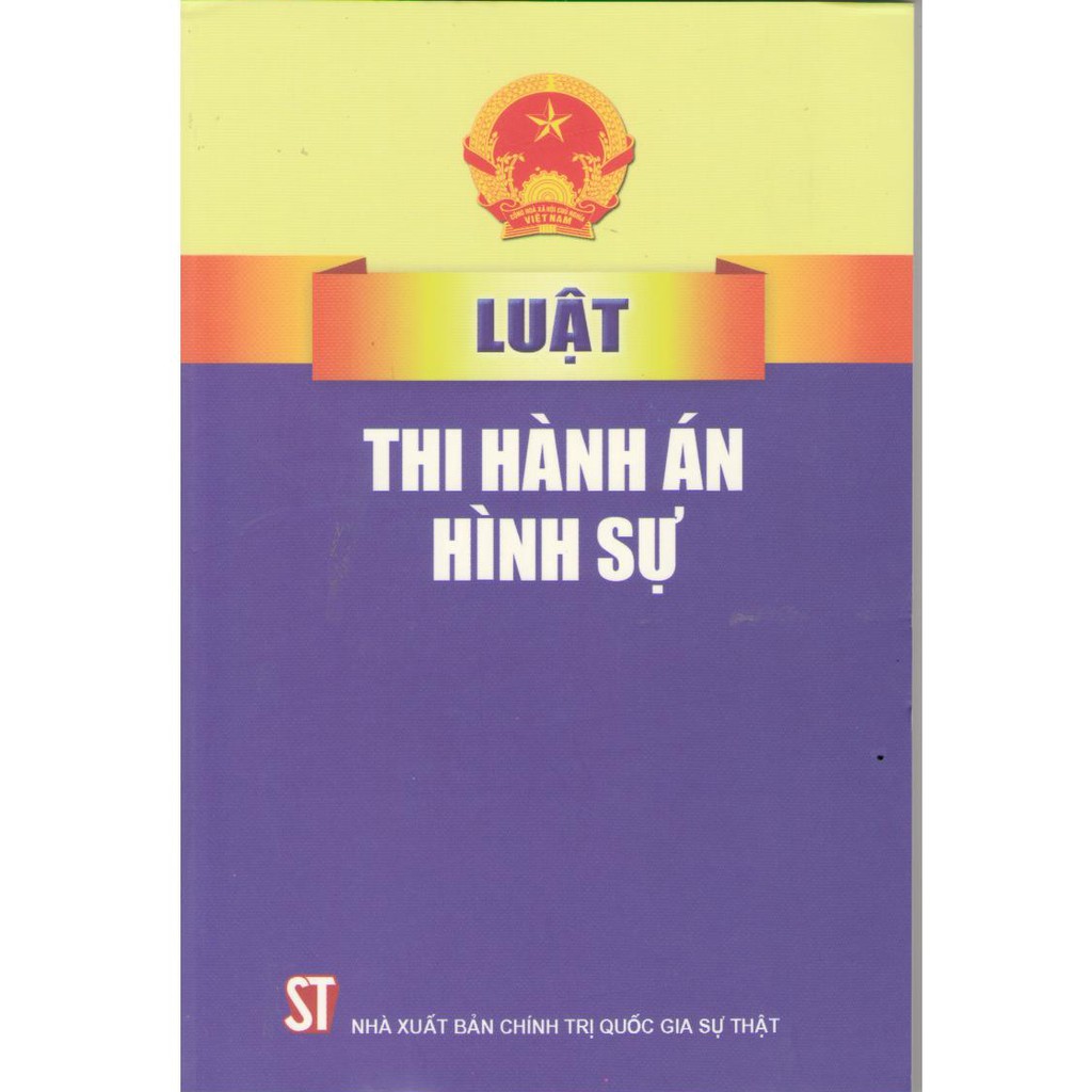 Sách - luật thi hành án hình sự