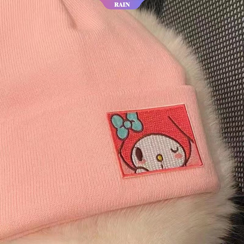 Nón Len Hip-Hop Thêu Họa Tiết Sanrio Kuromi Cinnamoroll Hello Kitty Melody Cho Nam Và Nữ [Thư Gia]