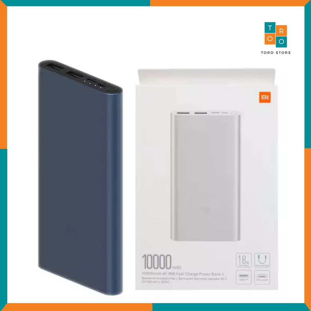 [CHÍNH HÃNG 100%] Pin Sạc Dự Phòng Chính Hãng Xiaomi Gen 3 Dung Lượng 10.000mAh | BigBuy360 - bigbuy360.vn