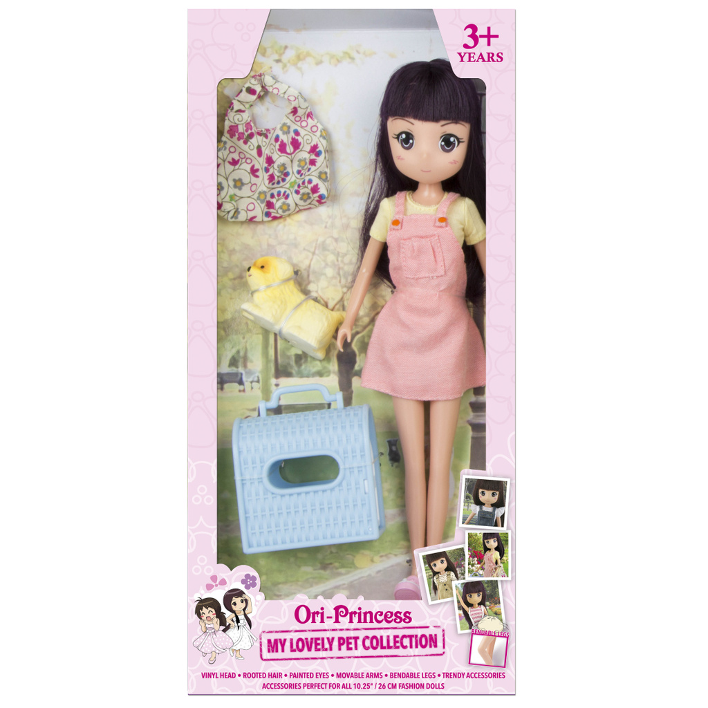 Búp bê ORI Hiền Hòa dắt chó C 37005C-HH