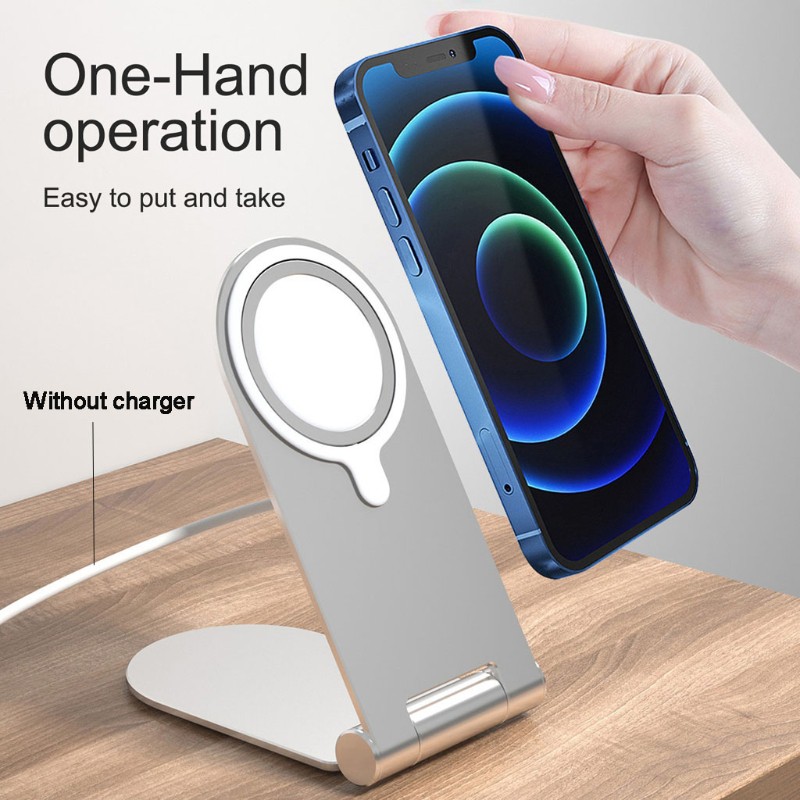 Giá Đỡ Điện Thoại Bằng Nhôm Gập Được Cho Iphone 12