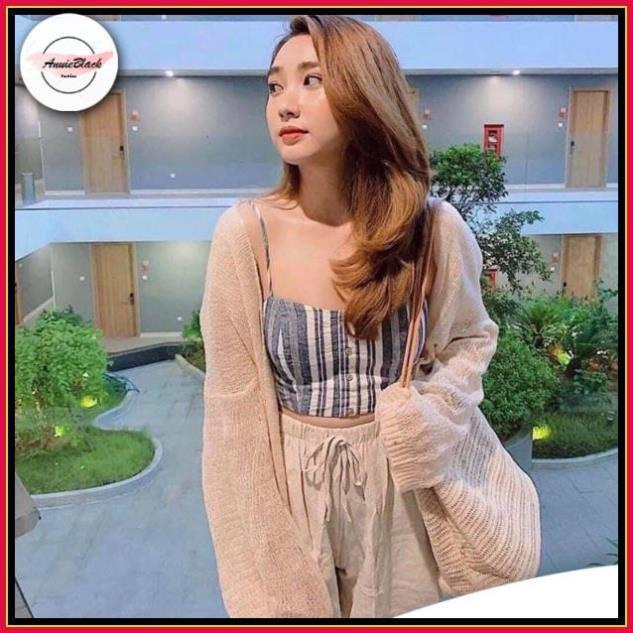 [Mã  ANUI20 hoàn 20k xu đơn 0đ] Áo Len Cardigan Mỏng 🦋 Áo Khoác Len Nữ Dáng Dài 2 Màu 🦋 AB | BigBuy360 - bigbuy360.vn