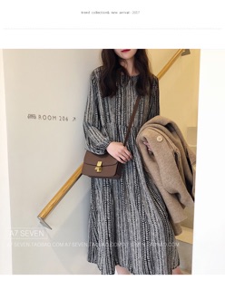 Đầm vintage hoạ tiết đủ size