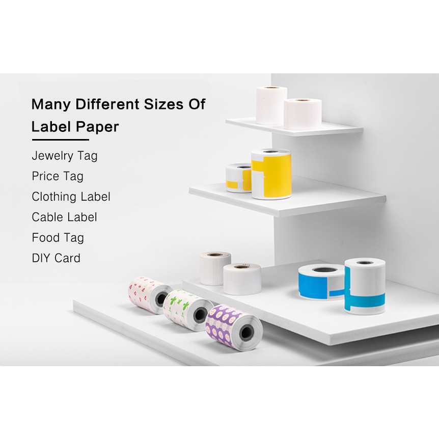 Cuộn Nhãn Dán Cách Nhiệt Đa Năng M110 Tự Dính Cho Máy In Phomemo M110