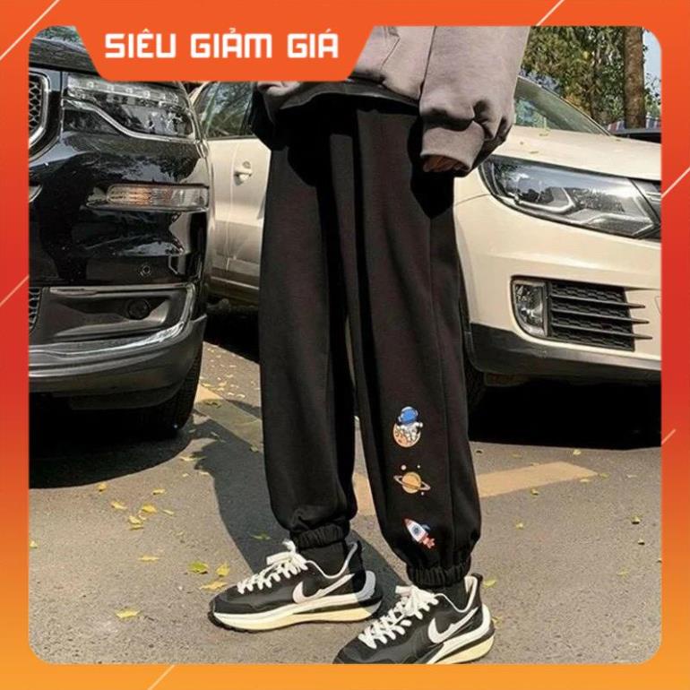 Quần Jogger Ống Suông Chất Nỉ Da Cá Hoạ tiết Gobi Ulzzang Unisex Nam Nữ