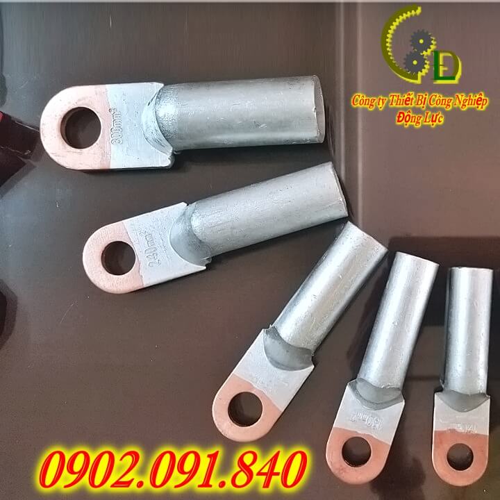 Đầu cos đồng nhôm 1 lỗ  đầu cốt bấm dây điện sử lý đồng nhôm DTL1-95