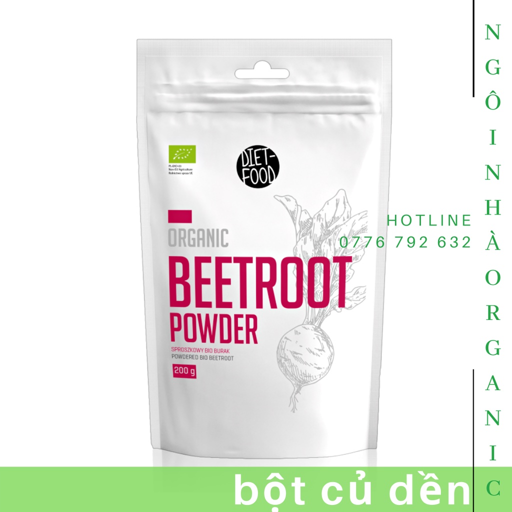 Bột Củ Dền Hữu Cơ 200g Diet Food Organic Beetroot Powder