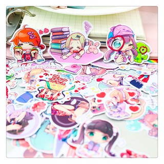 Set 10 sticker nhỏ xinh cuộc sống đáng yêu