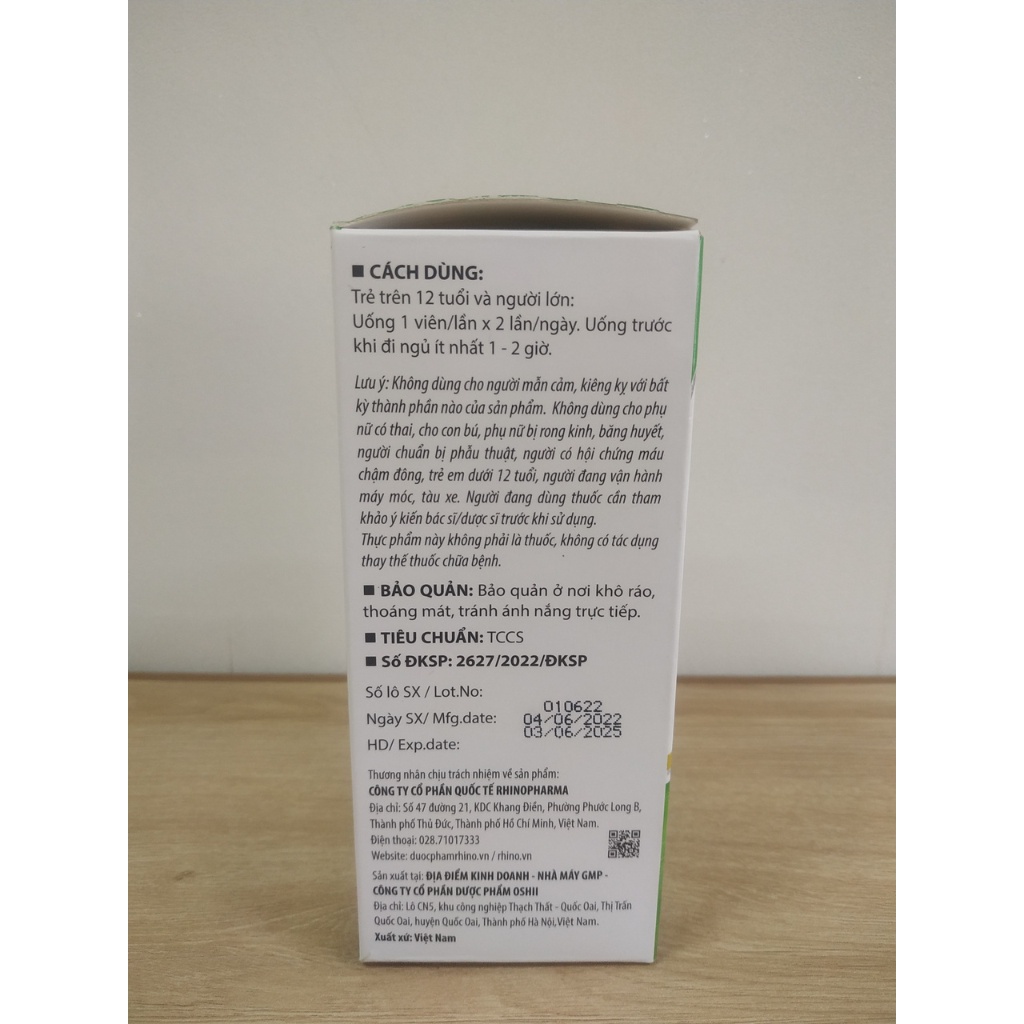 Viên uống bổ não Bala BRAIN, hoạt huyết, tăng tuần hoàn não với Cao bạch quả - 60 viên - PharmaOTC