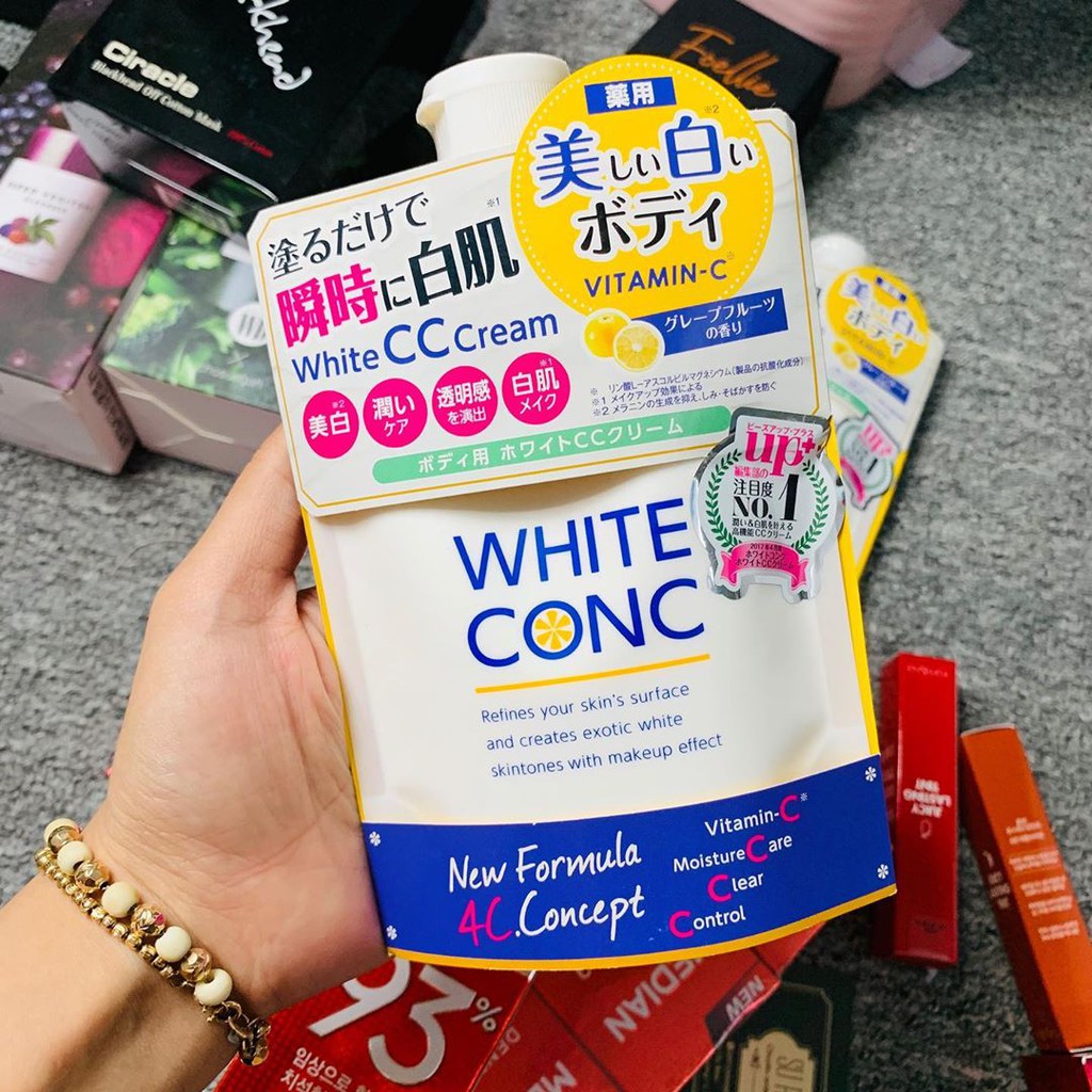 Sữa dưỡng thể trắng da CC Whitening white ConC