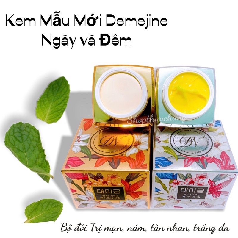 Kem Demejine hàn quốc ngừa mụn ,trắng da ngày và đêm có tem chính hãng mẫu mới 20g