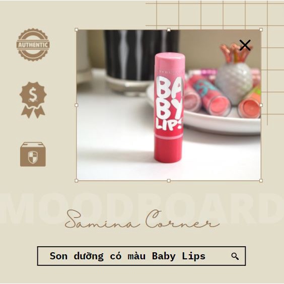 💄Son dưỡng ẩm có màu Baby Lips dưỡng ẩm cho môi