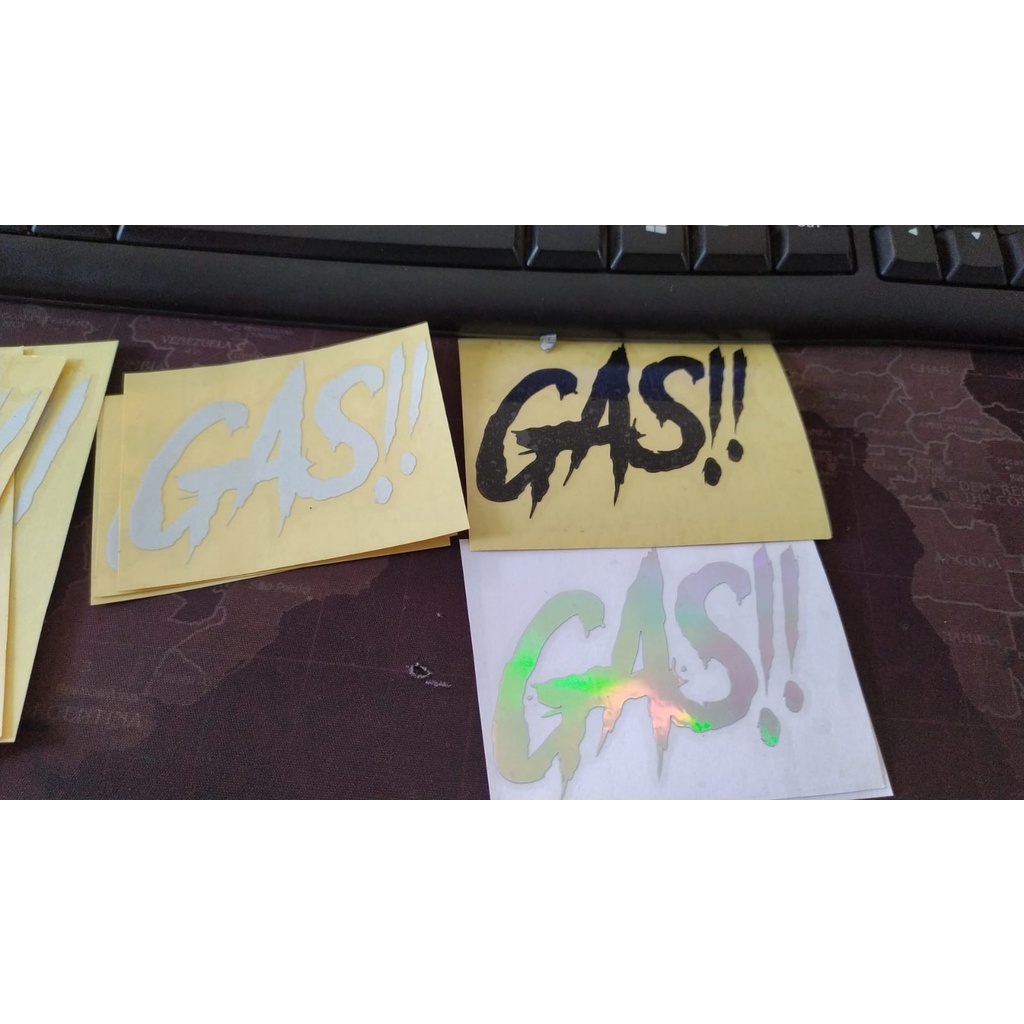 Hình Dán LOGO Gas!! Cắt / Nhãn Dán GAS Virus