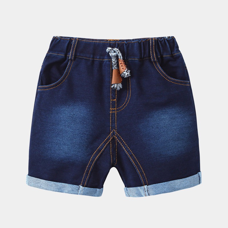 Quần Jean cho bé WELLKIDS quần short Jean chất bò mềm mại hàng xuất Âu Mỹ