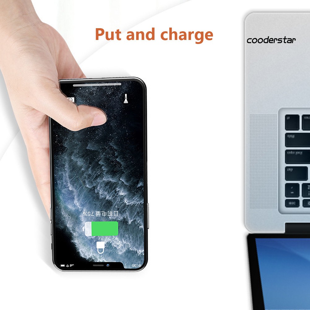 ★COOD★W1 Portable Wireless 5W Fast Charging Pad Suction Cups Phone Charger for iPhone