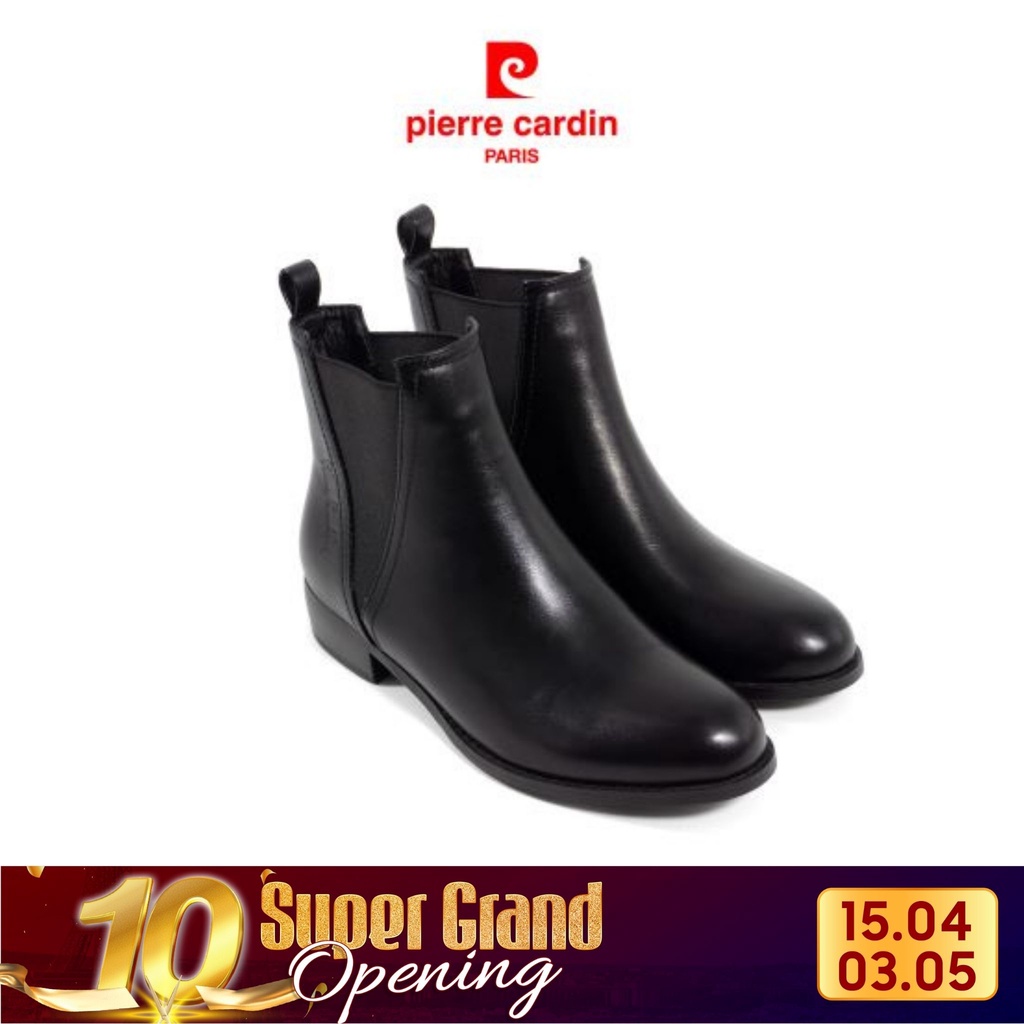 [NEW ARRIVAL] Giày Boots Nữ Sunny, Chất liệu Da PU, Độ cao 3cm, Cổ cao 15cm Pierre Cardin - PCWFWSF 158
