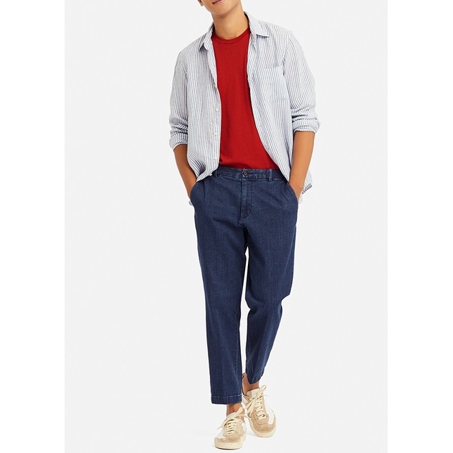 Quần jeans lưng chun dây Rút Uni dành cho nam. Hàng chính hãng.