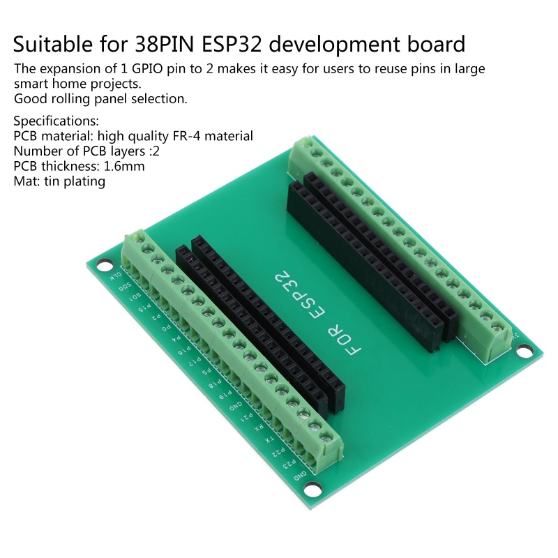 Bảng Mạch Phát Triển ESP-WROOM-32 ESP32 Mở Rộng 2 GPIO