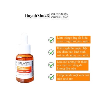 Serum Trắng Da, Mờ Thâm Balance Active Formula Vitamin C Brightening 30ml