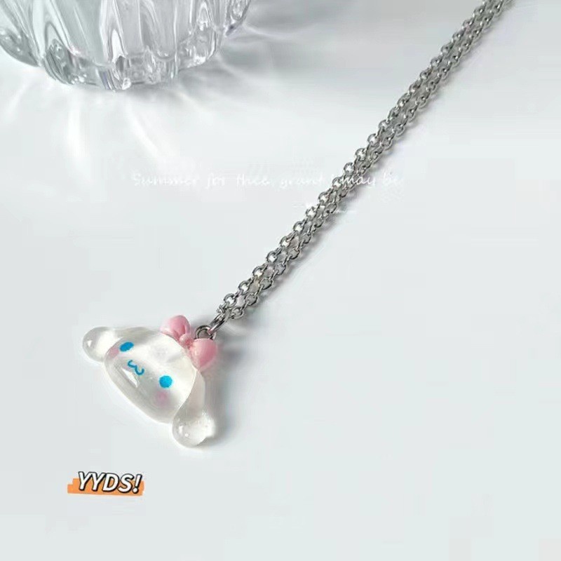 Sanrio Vòng cổ Ngọc Bích Hoạt Hình Melody Ins Ngọt Ngào Cho Bạn Thân