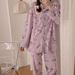 Bộ đồ ngủ kiểu công chúa dễ thương thời trang thu đông