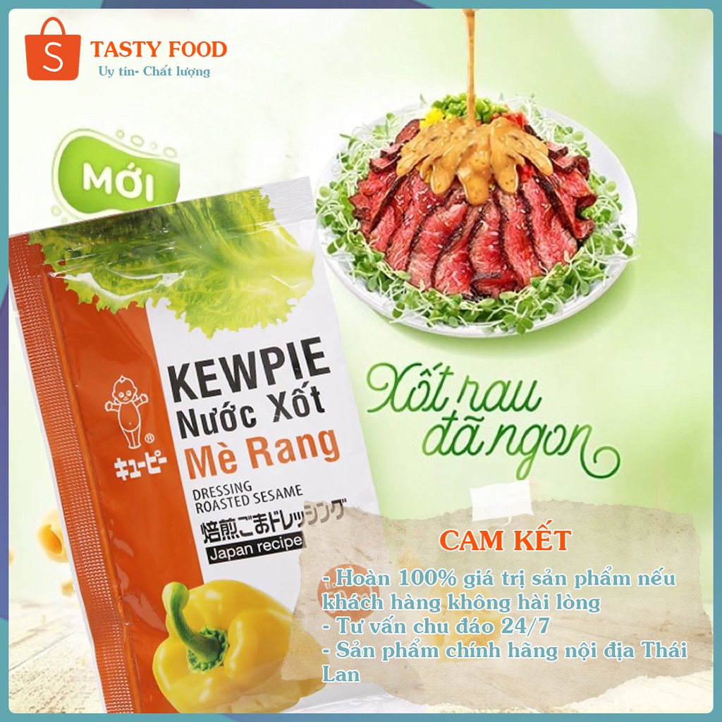 Nước sốt chấm mè rang kewpie gói 15ml ,nước chấm mè rang chính hãng đồ ăn vặt Tasty Food