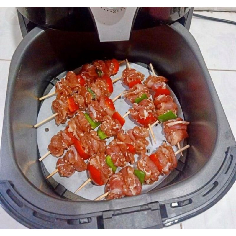 Túi 100 Giấy Nến Đục Lỗ Lót Nồi Chiên Ko Dầu