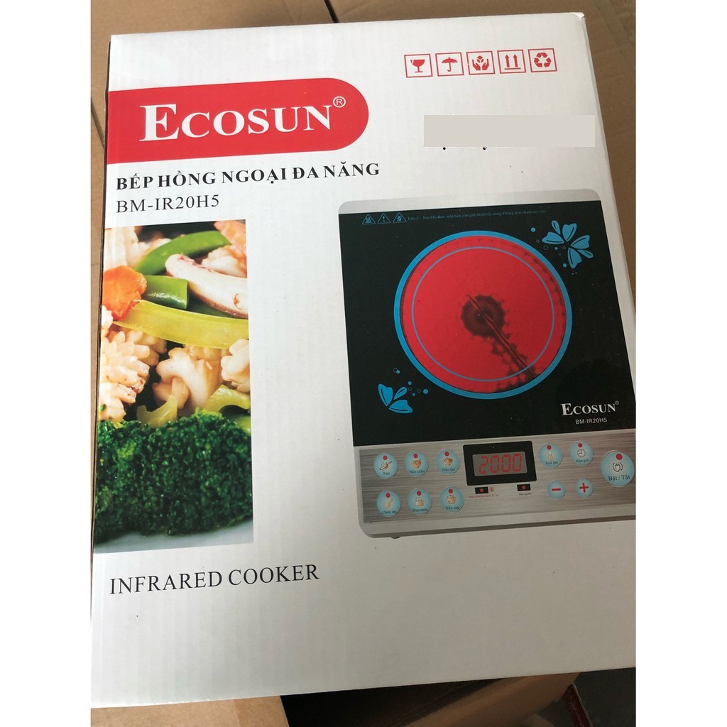 [Mã 155ELSALE giảm 7% đơn 300K] Bếp hồng ngoại cao cấp Ecosun BM- IR20H5 chính hãng giá tốt, bảo hành 12 tháng