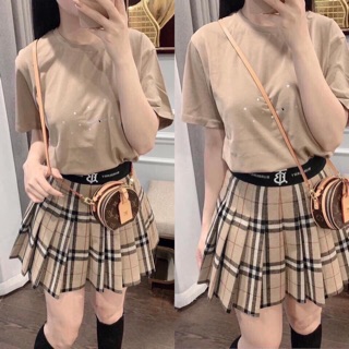Chân váy kẻ hàng xuất xịn bán sỉ