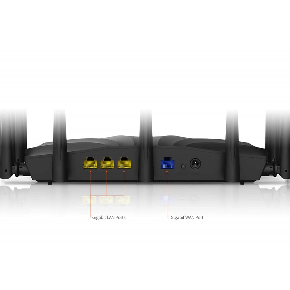 Bộ Phát Wifi Xuyên Tường Tenda AC23 7 râu Chuẩn AC2100Mbps , Xuyên Tường