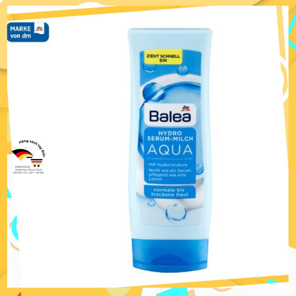 [ CAM KẾT CHÍNH HÃNG ] DƯỠNG THỂ TRẮNG DA BALEA ĐỨC 200ML