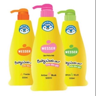 Sữa tắm gội 2trong1 wesser Hàn quốc 500ml