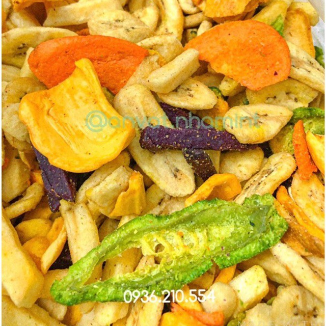 Trái cây/hoa quả thập cẩm sấy 500g không vỡ vụn