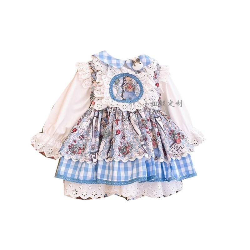 Đầm Công Chúa Loli Phong Cách Cung Điện Tây Ban Nha Cho Bé Gái 1-6 Tuổi