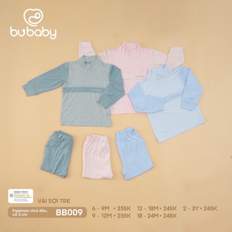 Bu baby - Áo Pyjama chui đầu cổ 3cm BB009