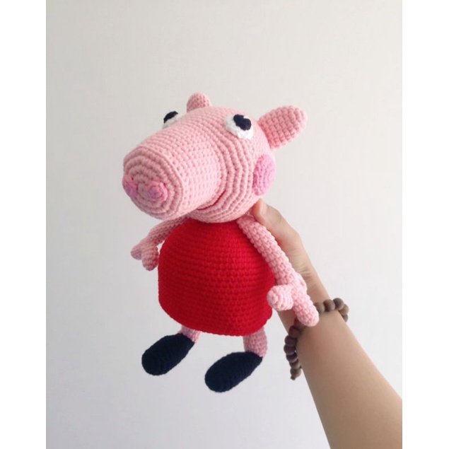Heo peppa bằng len - Heo peppa nhồi bông – Peppa pig Amigurumi