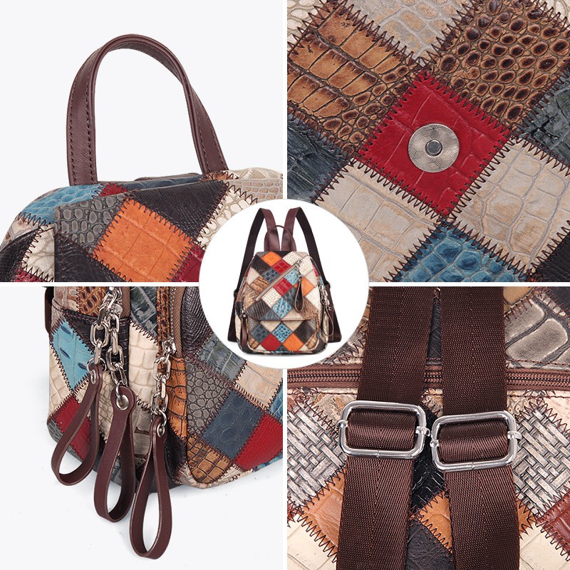 Balo Cobbler Legend 05310402-1 bằng da thật chống nước phong cách vintage thời trang cho nữ