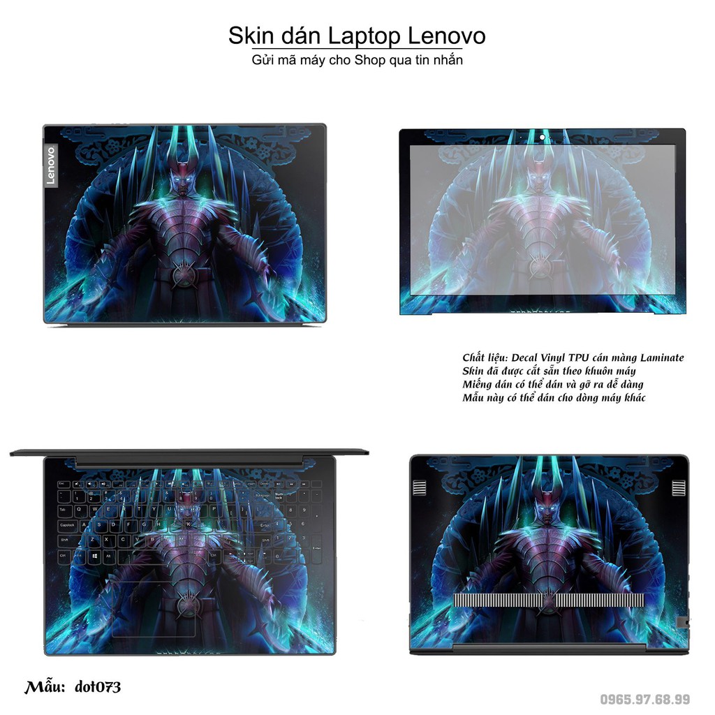 Skin dán Laptop Lenovo in hình Dota 2 nhiều mẫu 12 (inbox mã máy cho Shop)