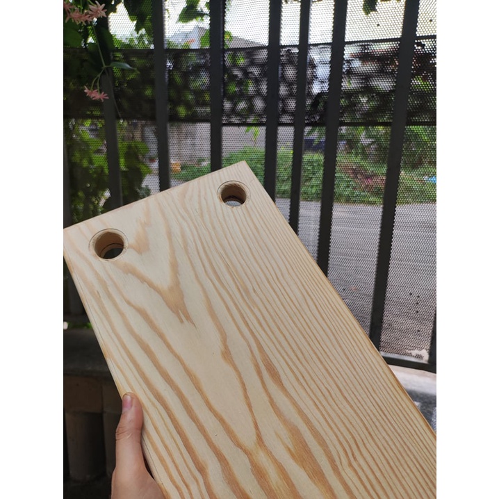 Xích đu gỗ nguyên tấm dày 3cm KT 60 x 20cm