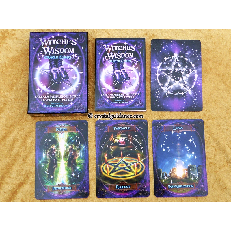 Bộ bài bói Tarot Witches Wisdom Oracle Cards tuyệt đẹp 48 lá kèm hướng dẫn