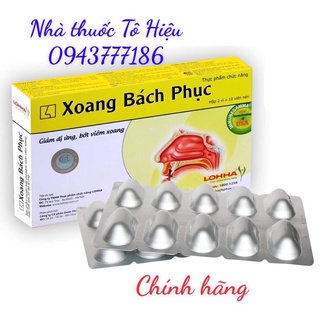 Xoang bách phục 20 viên (Tem cào tích điểm 6 tặng 1)- Hỗ trợ viêm xoang, di ứng