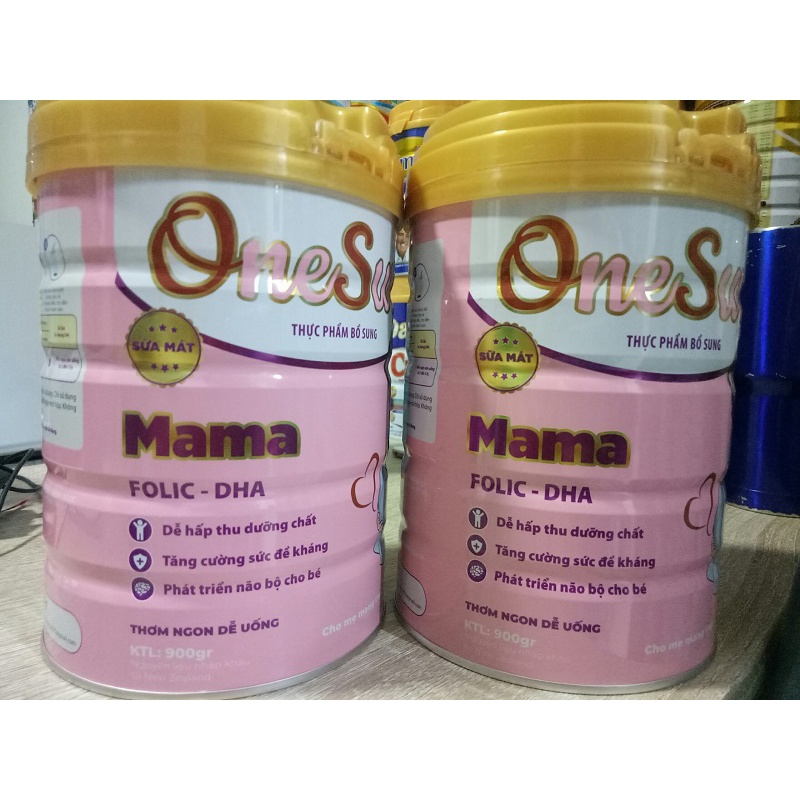 Sữa mát Onesure mama cho bà bầu, Hộp 900g, tăng cường vitamin, khoáng chất cho phụ nữ mang thai và cho con bú