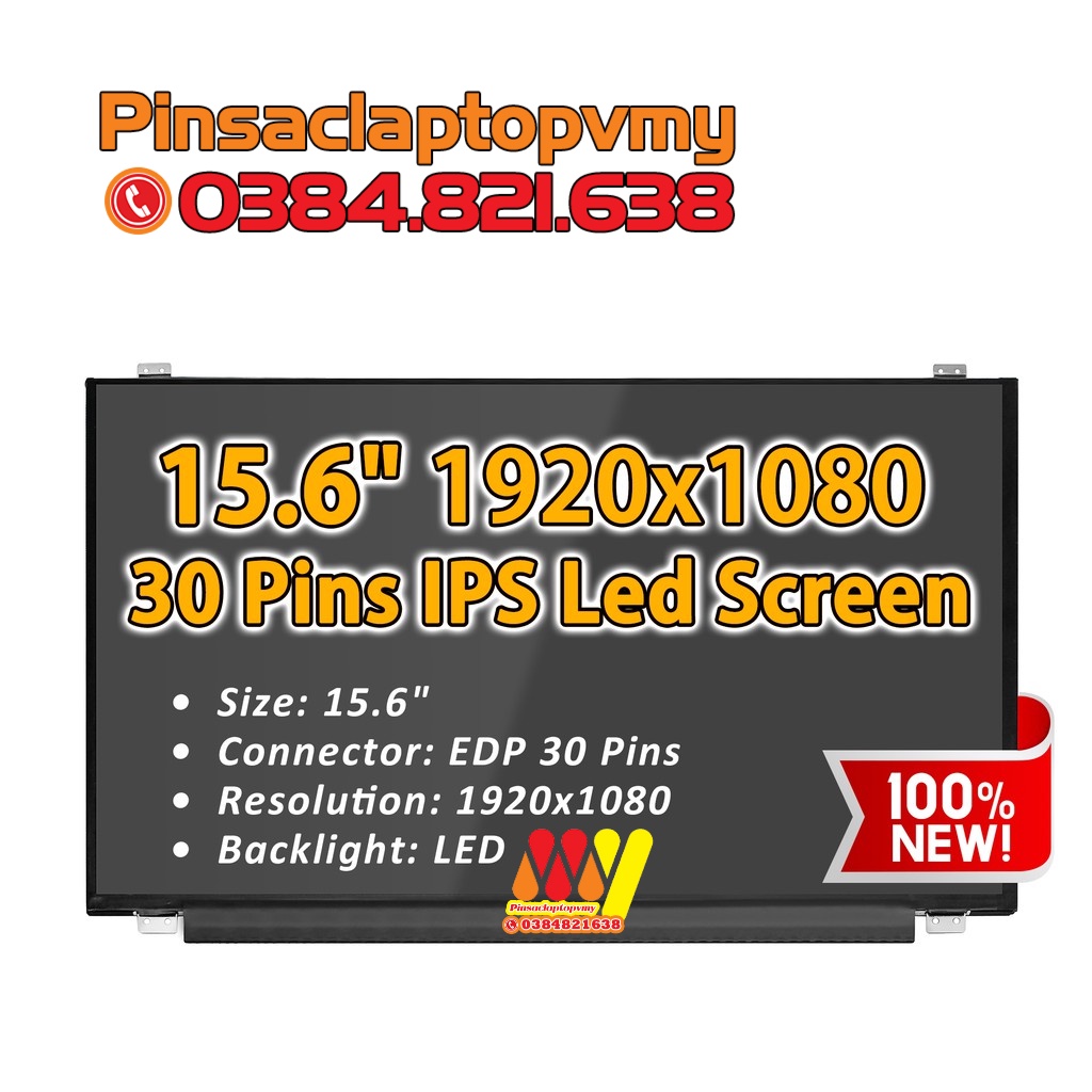 New 15.6&quot;  - Màn hình laptop mã B156HAN01.2 LTN156HL01 FHD LED LCD Screen IPS Display Panel EDP 30Pin