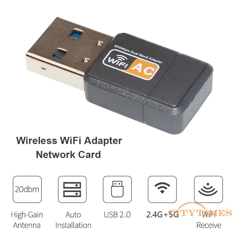 Usb Thu Sóng Wifi 2.4 5ghz 600m